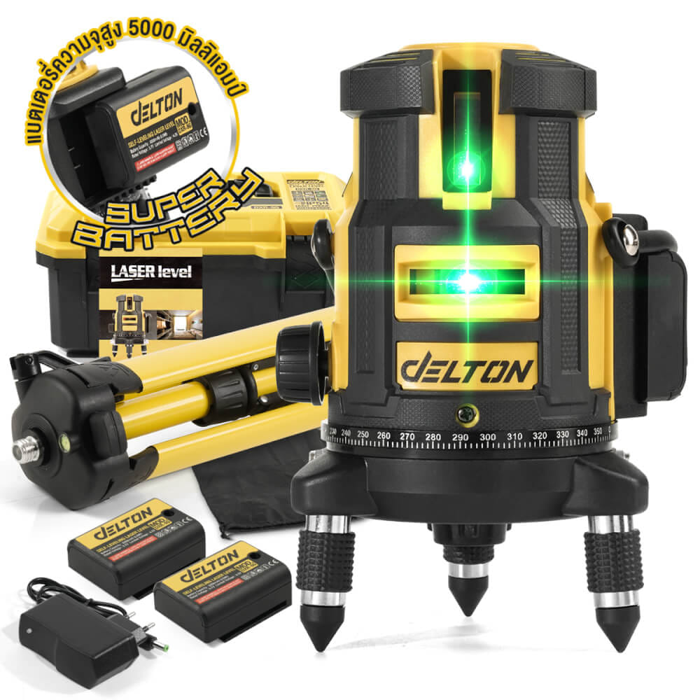 เครื่องวัดระดับเลเซอร์ DELTON รุ่น DXR-5G 5 เส้น 360 องศา_9